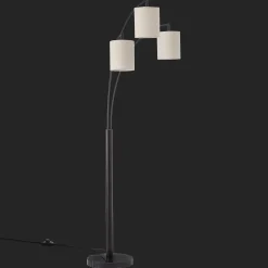 Outlet Bouclair 3 Linen Shade Floor Lamp