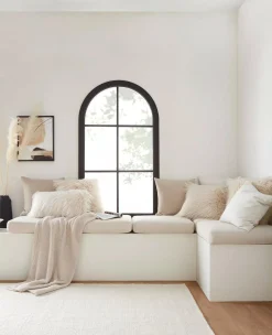 Hot Bouclair Abstract Blush Wave Framed Canvas