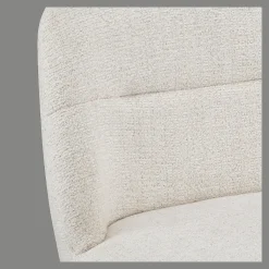 Outlet Bouclair Adjustable Fabric and Metal Barstool