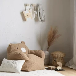 New Bouclair Anya Beige Tufted Rainbow Lumbar Throw Pillow