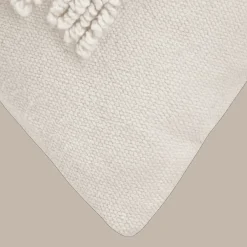 New Bouclair Anya Beige Tufted Rainbow Lumbar Throw Pillow