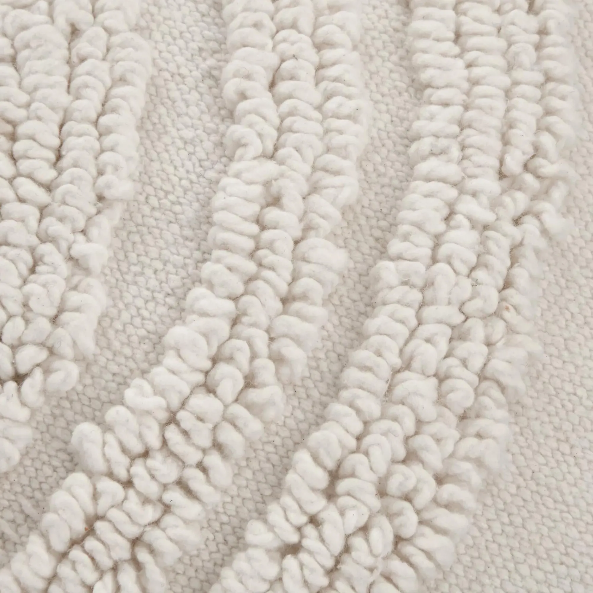 New Bouclair Anya Beige Tufted Rainbow Lumbar Throw Pillow