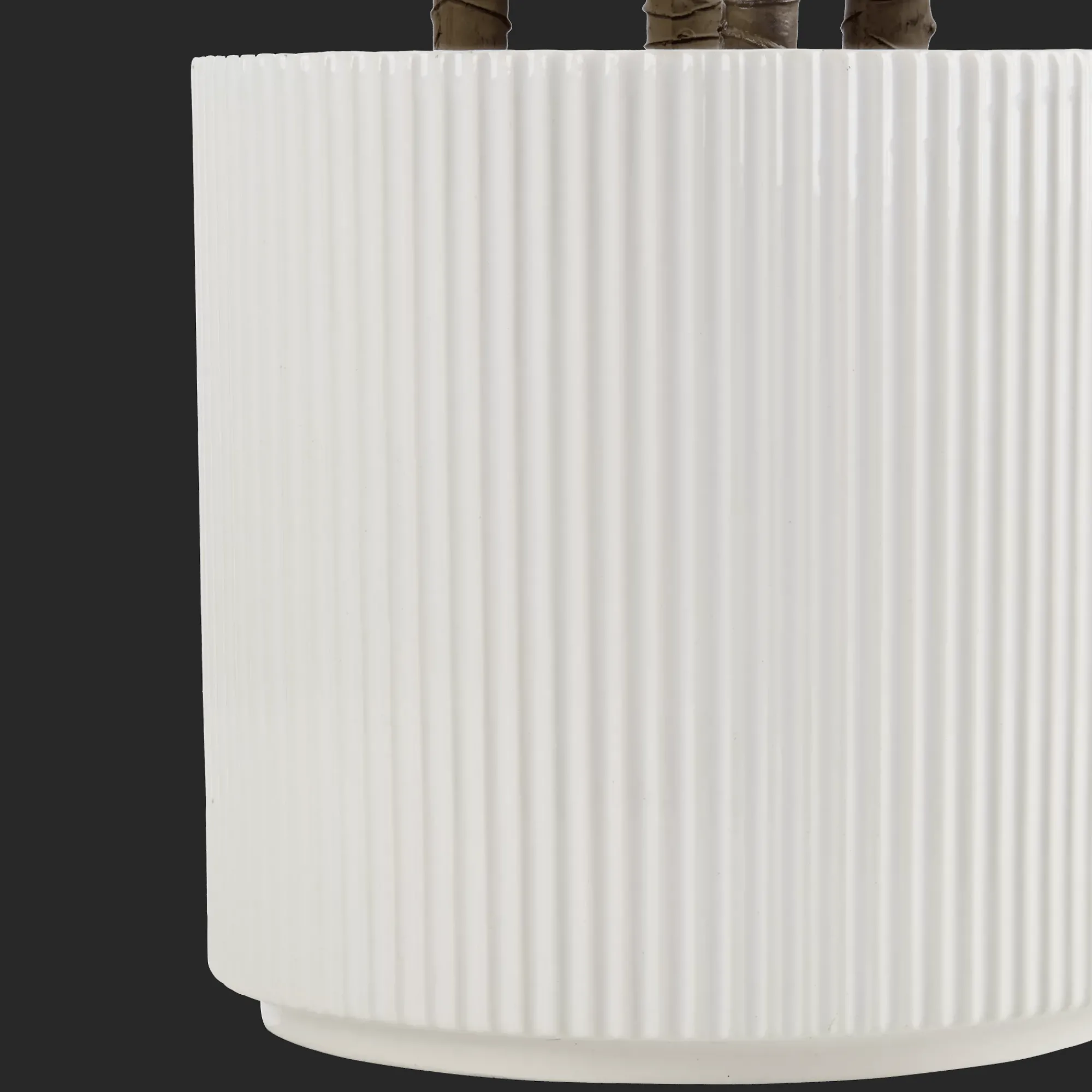 Clearance Bouclair Artificial Exotic Floor Plant in White Pot