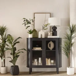 Clearance Bouclair Artificial Exotic Floor Plant in White Pot