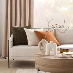 New Bouclair Beige Ansley Decorative Pillow