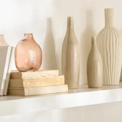 Clearance Bouclair Beige Ceramic Vase