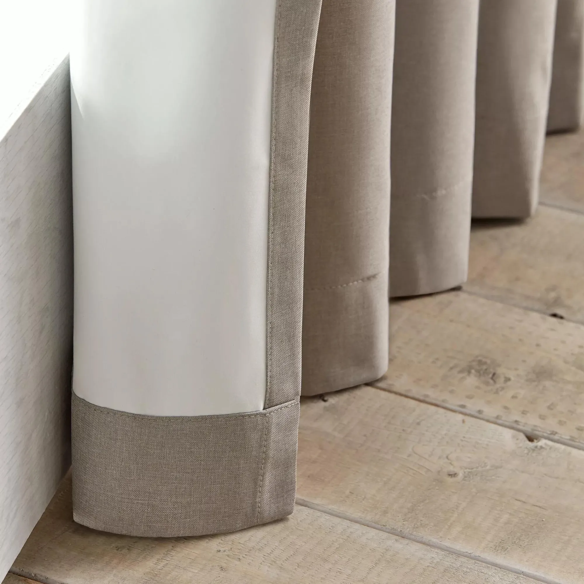 Bouclair Beige Chambray Blackout Curtain