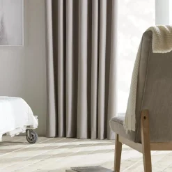 Bouclair Beige Chambray Blackout Curtain