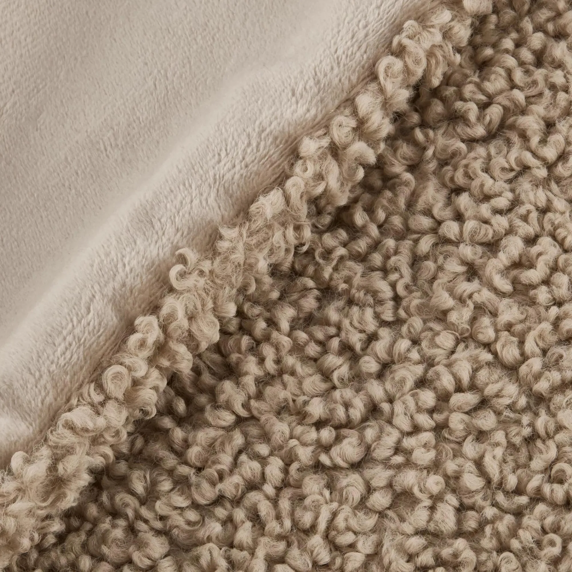 Best Bouclair Beige Doodle Boucle Throw