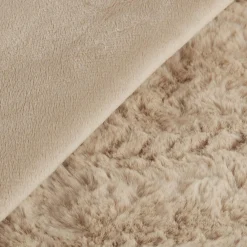 Discount Bouclair Beige Ellyn Faux Fur Throw