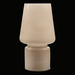Clearance Bouclair Beige Glass Table Lamp