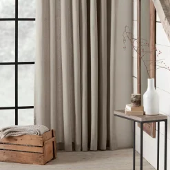 Online Bouclair Beige Naturia Panel Curtain