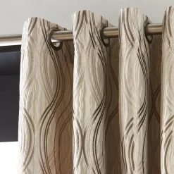 Discount Bouclair Beige Prato Panel Curtain