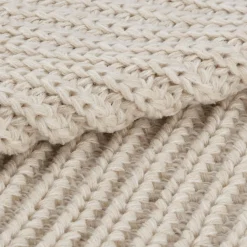 Hot Bouclair Beige Ribba Throw