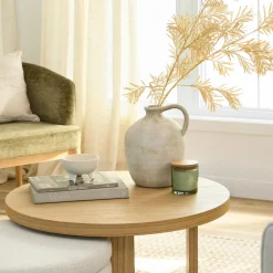 New Bouclair Beige Wild Leaves Stem