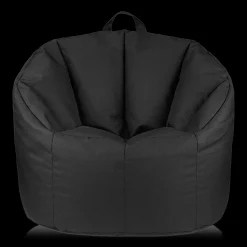 Bouclair Black Canvas Bean Bag