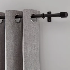 Online Bouclair Black Chelsea Curtain Rod Set - Diameter 16/19 mm