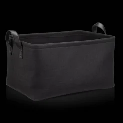 New Bouclair Black Chita Storage Basket with Handles