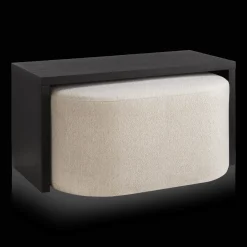 Bouclair Black Coffee Table with Ottoman