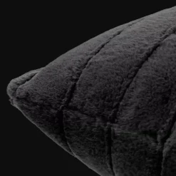 Best Bouclair Black Cougar Faux Fur Throw Pillow