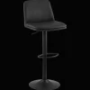 Hot Bouclair Black Faux Leather and Metal Bar Stool