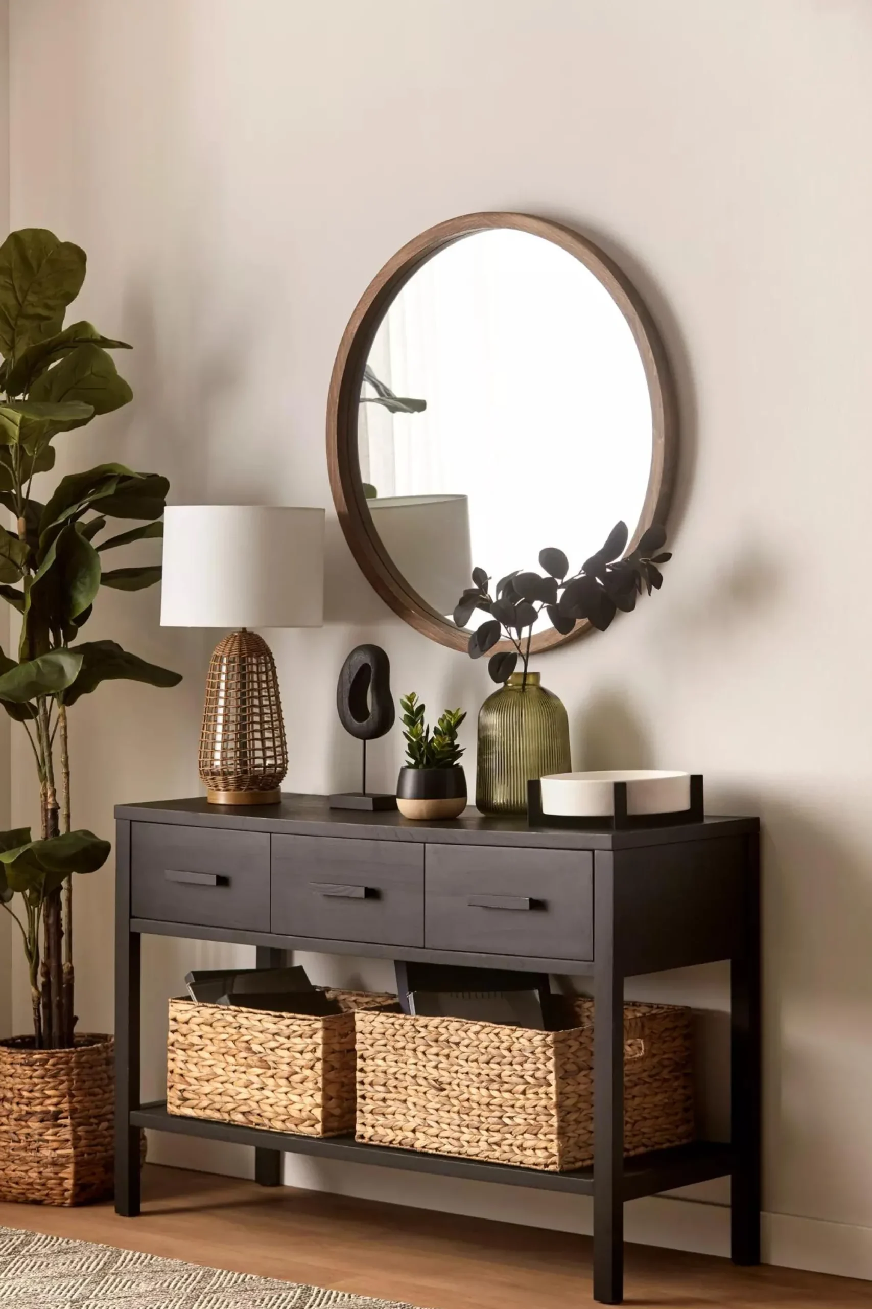 Outlet Bouclair Black Leaves