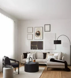 Hot Bouclair Black Logan Faux Fur Throw