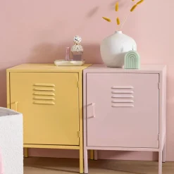 Hot Bouclair Black Metal Locker Side Table