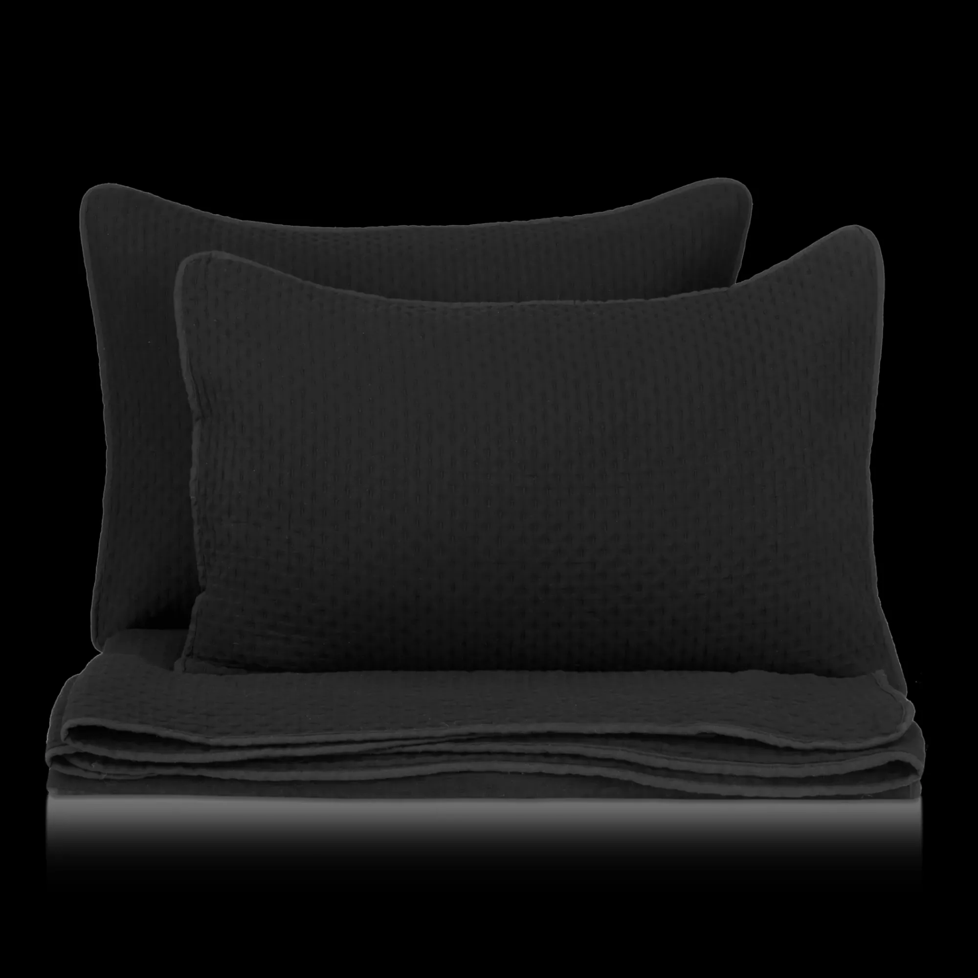 Discount Bouclair Black Nash Collection - 3-Piece Coverlet Set