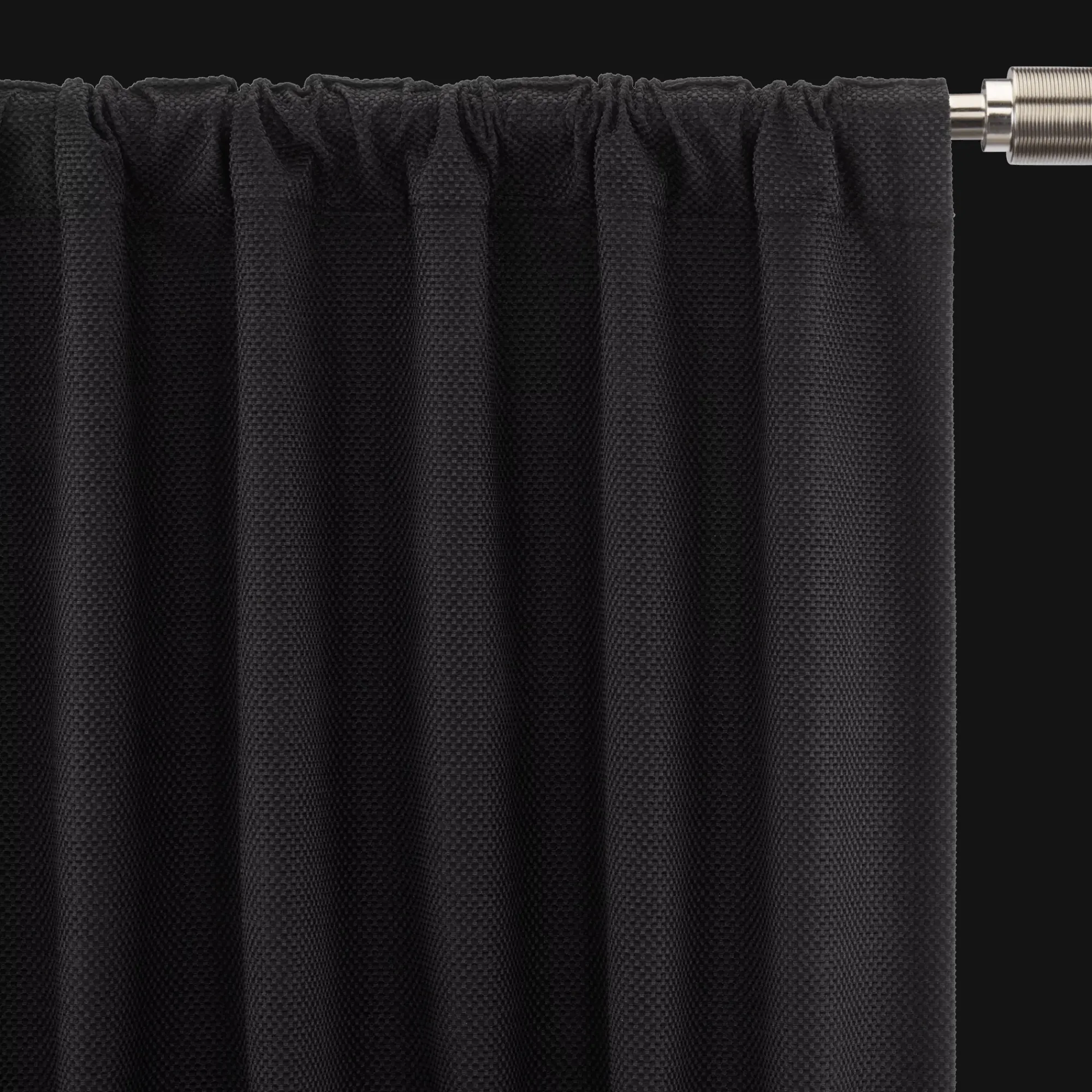 Sale Bouclair Black Ortega Blackout Back-Tab Curtain