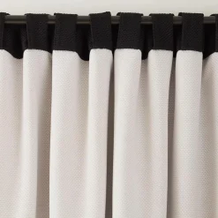 Sale Bouclair Black Ortega Blackout Back-Tab Curtain