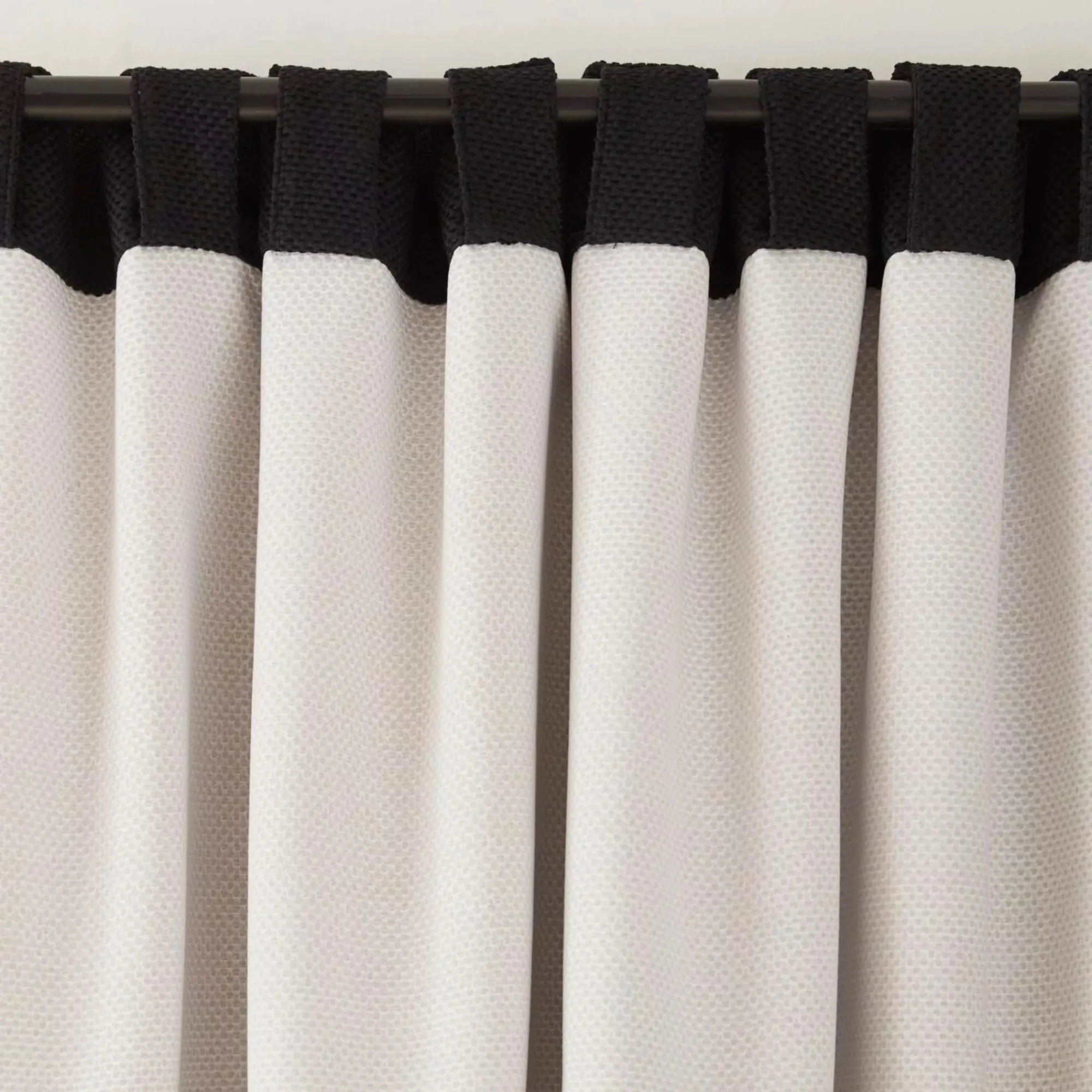 Sale Bouclair Black Ortega Blackout Back-Tab Curtain
