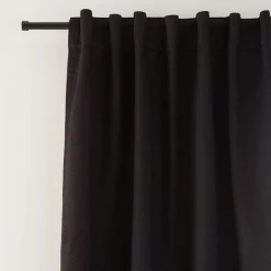 Sale Bouclair Black Ortega Blackout Back-Tab Curtain