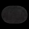 Outlet Bouclair Black Oval Tufted Bath Mat