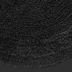 Outlet Bouclair Black Oval Tufted Bath Mat