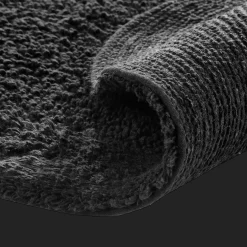 Outlet Bouclair Black Oval Tufted Bath Mat