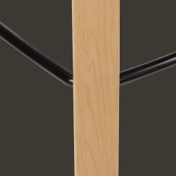 Online Bouclair Black Plastic and Wood Metal Veneer Counter Stool