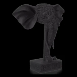 Sale Bouclair Black Resin Elephant on Stand