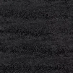 Outlet Bouclair Black Ribbed Washcloth