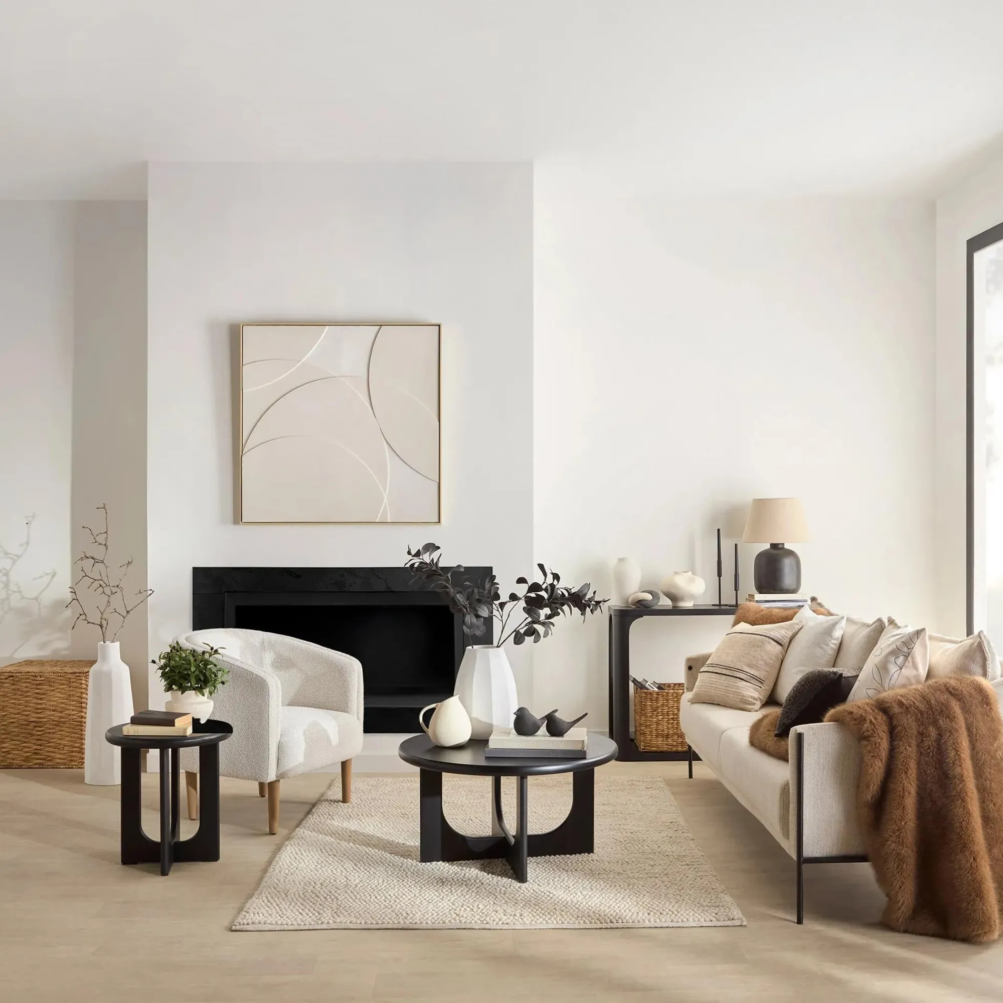 Clearance Bouclair Black Side Table