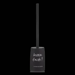 Outlet Bouclair Black Toilet Brush With French Typography