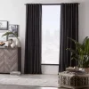 Hot Bouclair Black Vence Blackout Curtain with Hidden Back Tab