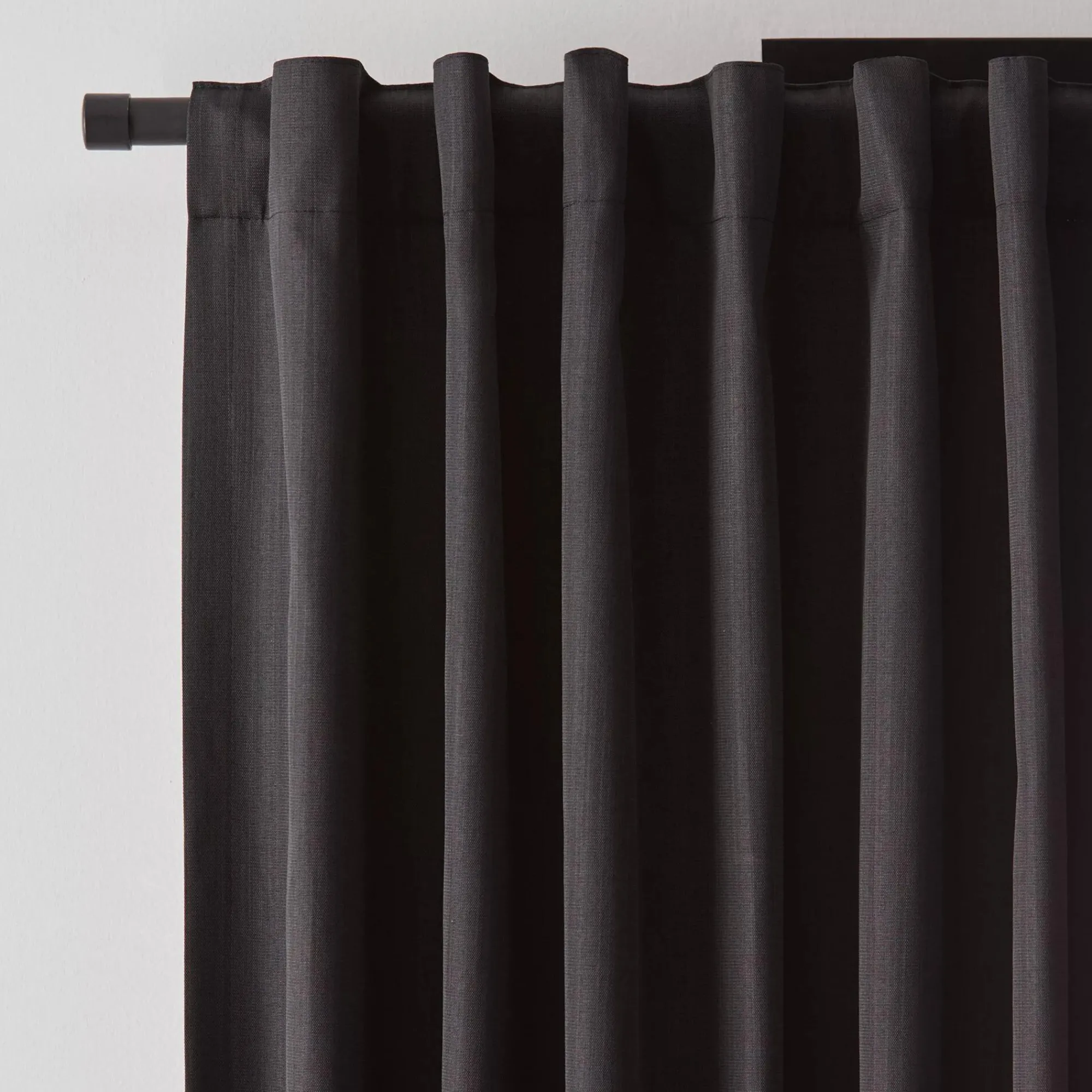 Hot Bouclair Black Vence Blackout Curtain with Hidden Back Tab