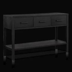 Outlet Bouclair Black Veneer 3-Drawer Console