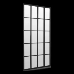 Bouclair Black Windowpane Mirror