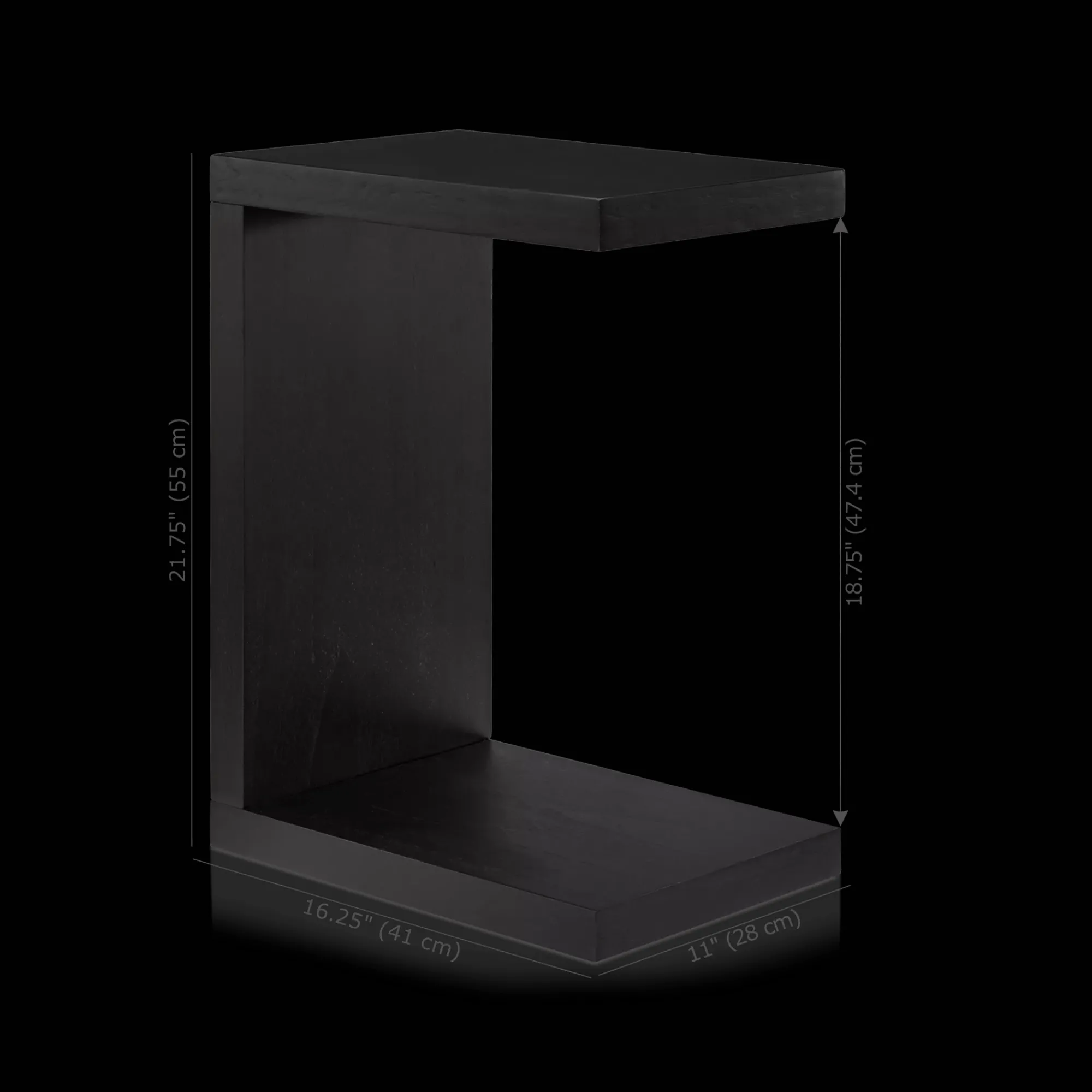 Best Bouclair Black Wood Side Table