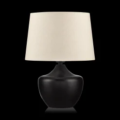Clearance Bouclair Black Wood Table Lamp