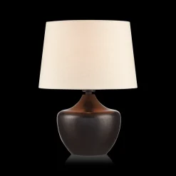 Clearance Bouclair Black Wood Table Lamp