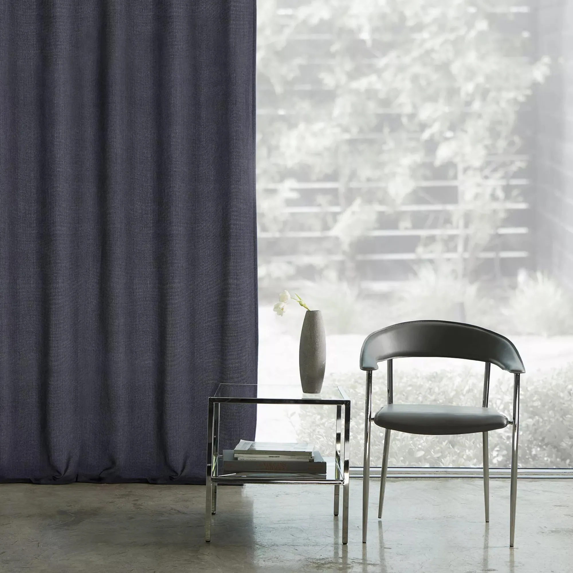 Discount Bouclair Blue Aura Panel Curtain