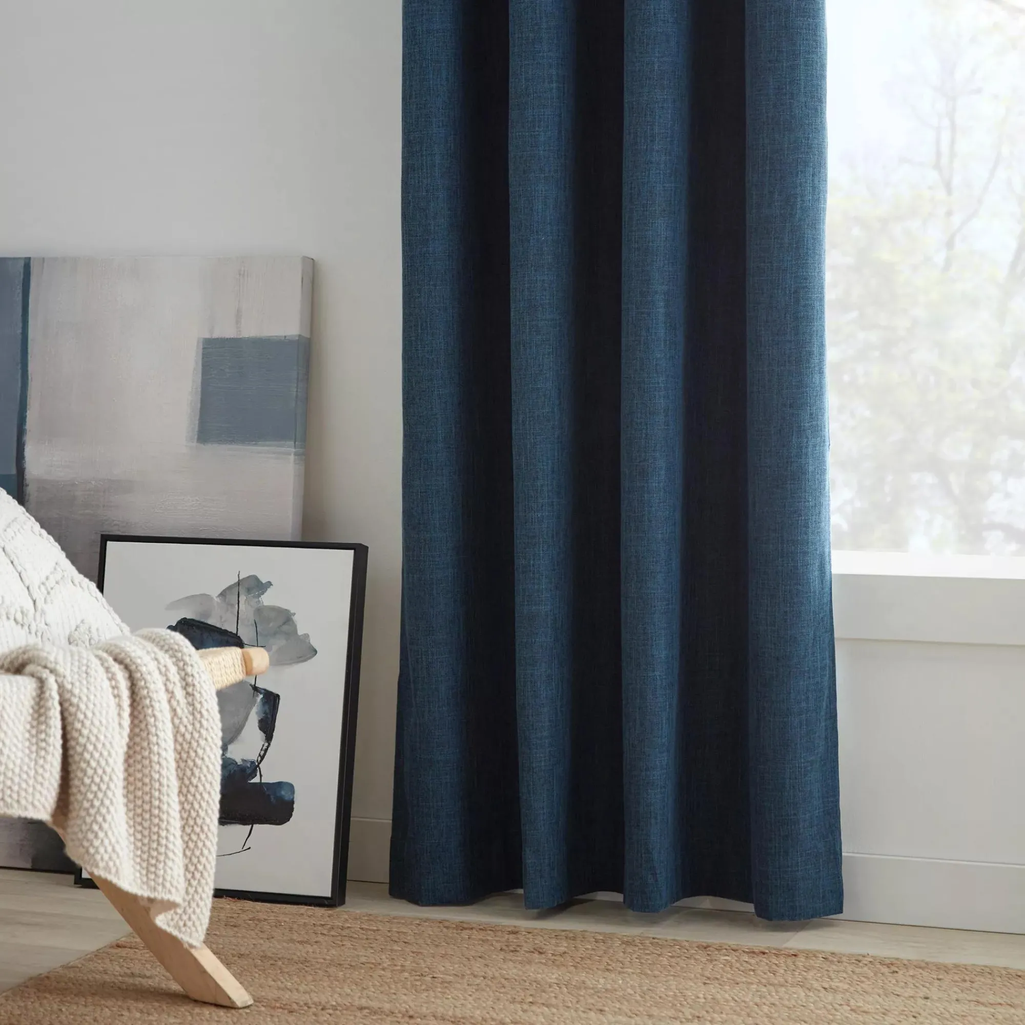 Clearance Bouclair Blue Chita Blackout Curtain